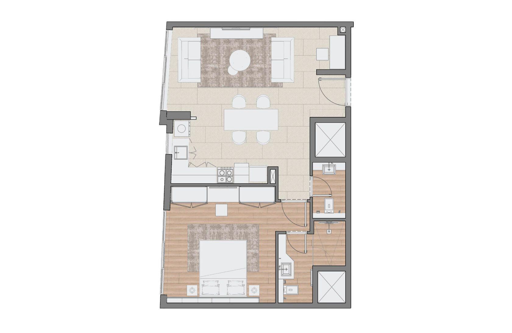 1 BR Apartment Type 9