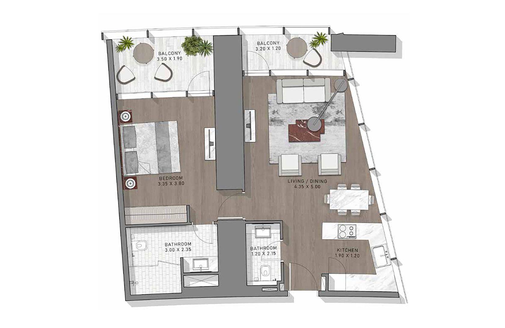 1 Bedroom. Type 6
