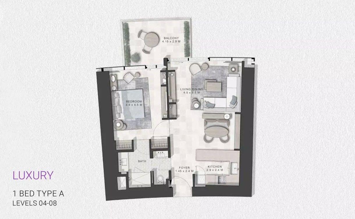 1 Bedroom - Type A