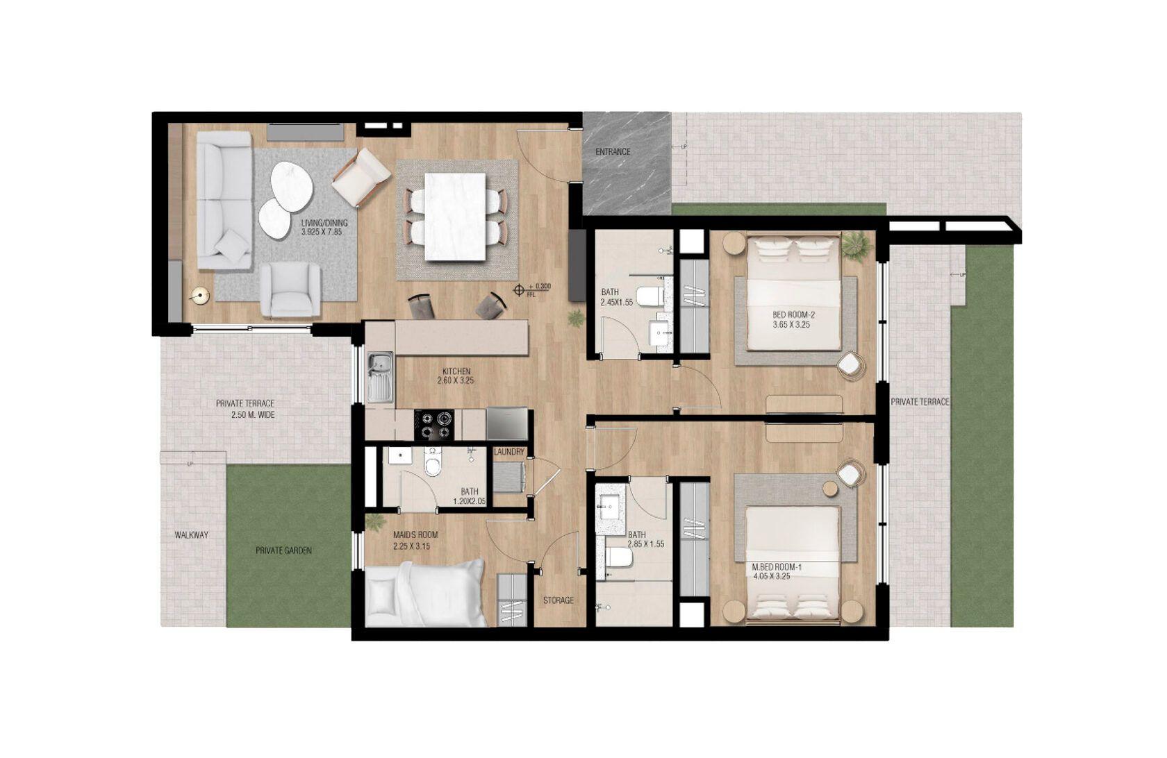 2 Bedroom Condo Type A