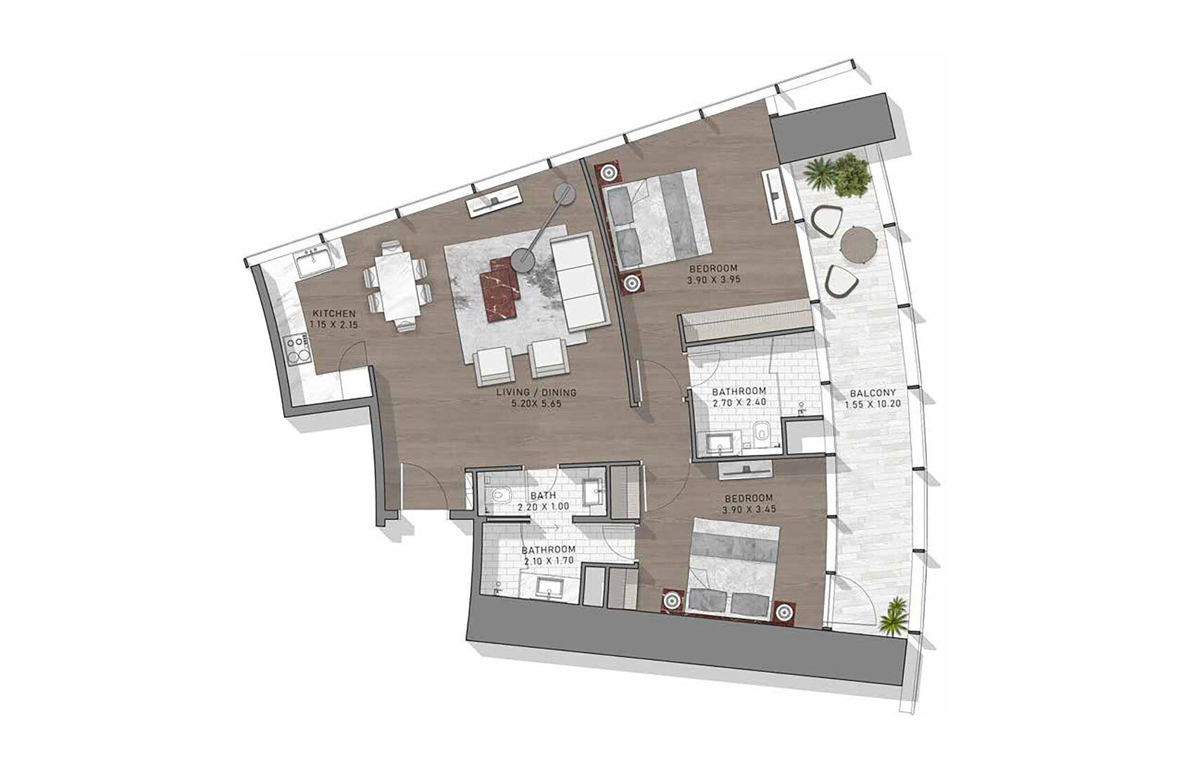 2 Bedroom. Type 5