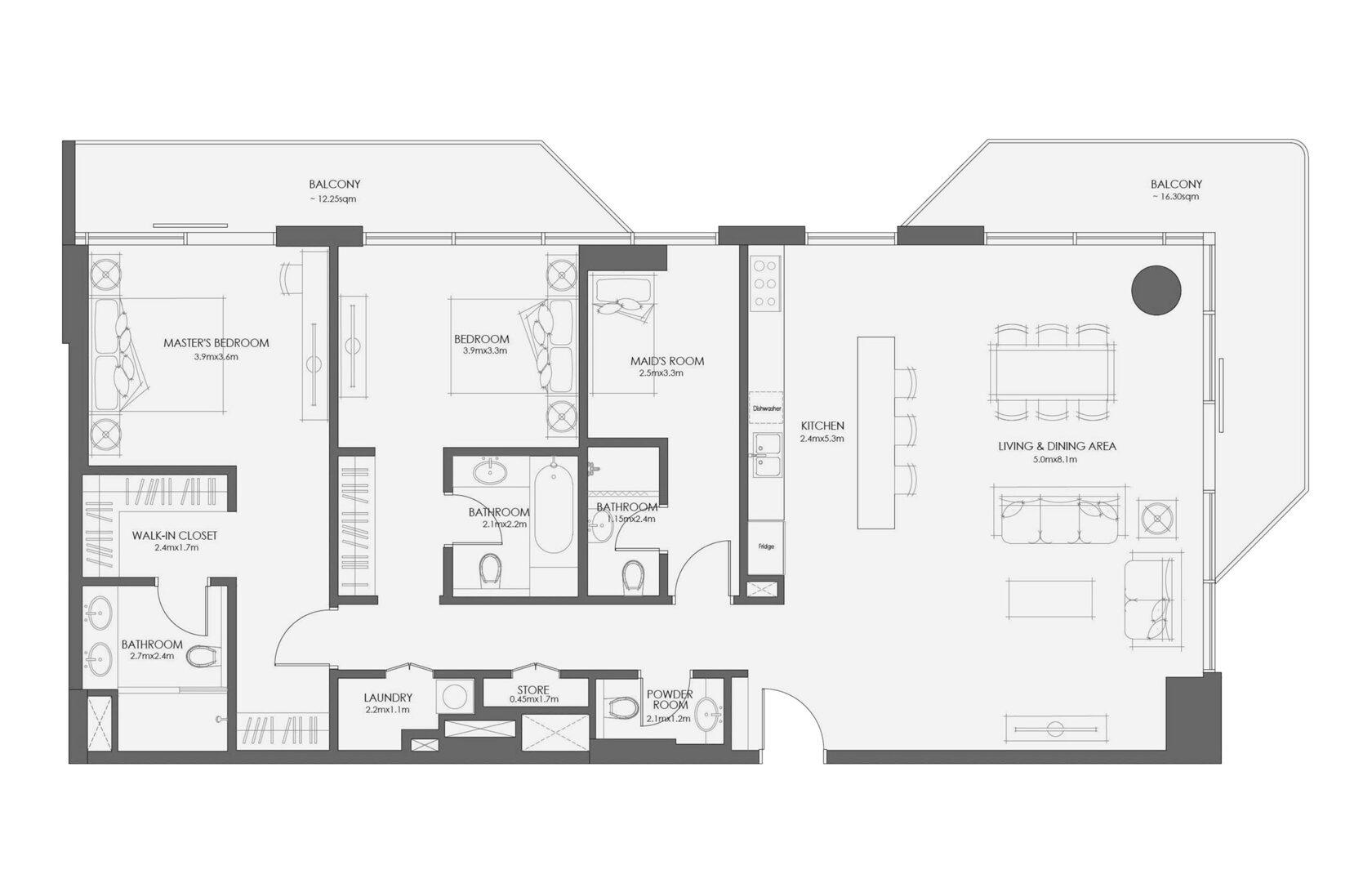 2 Bedroom - Type C