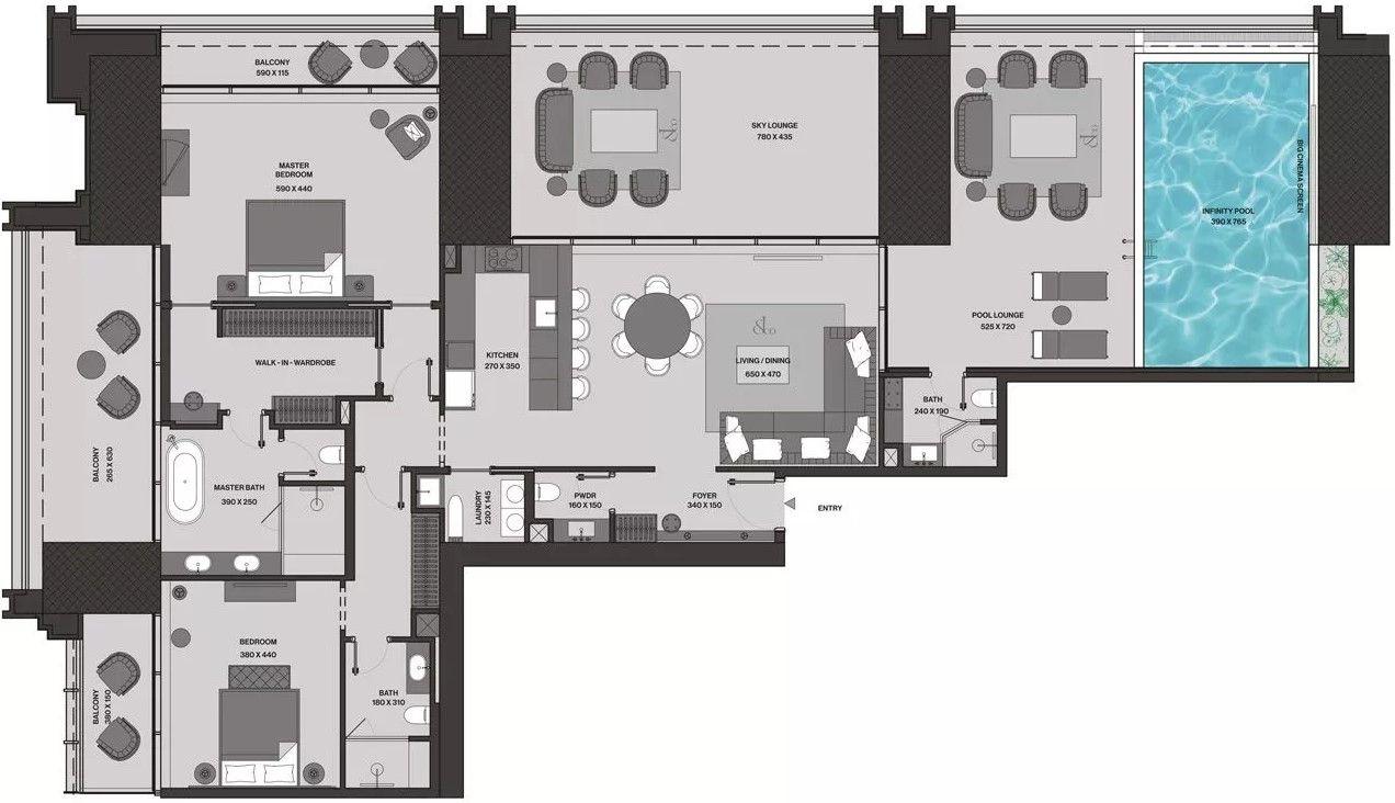 2 Bedrooms