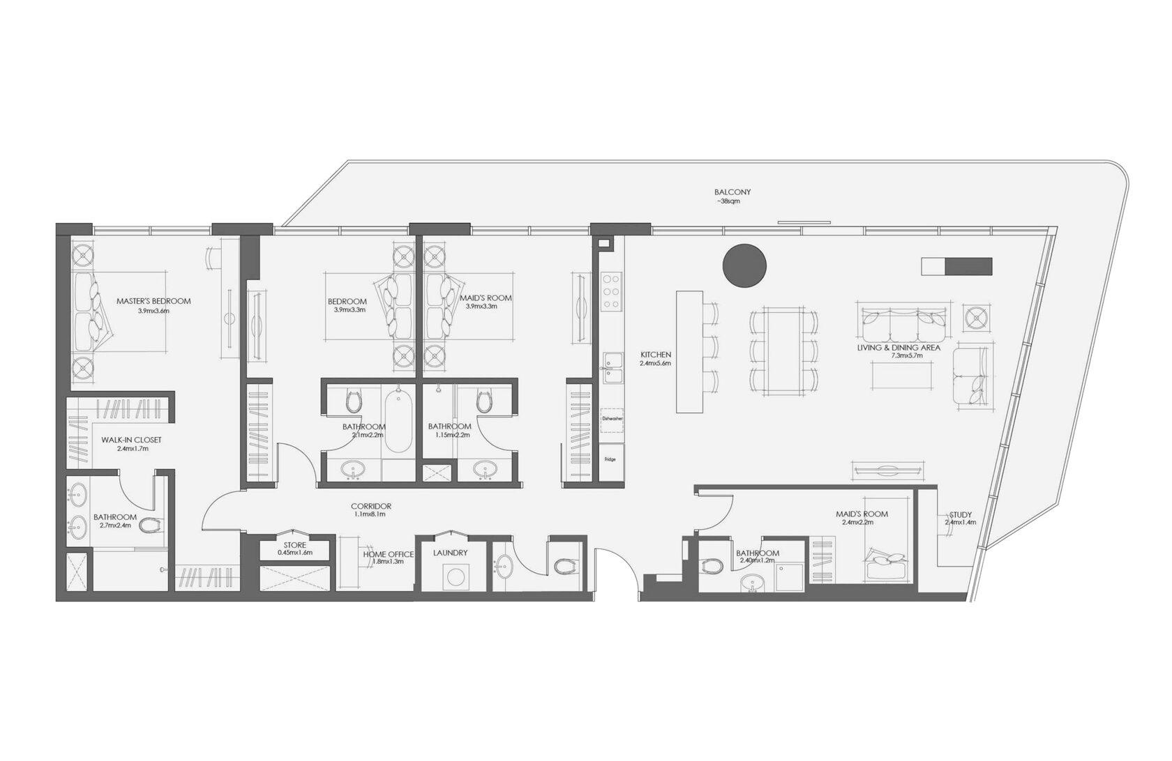 3 Bedroom - Type B