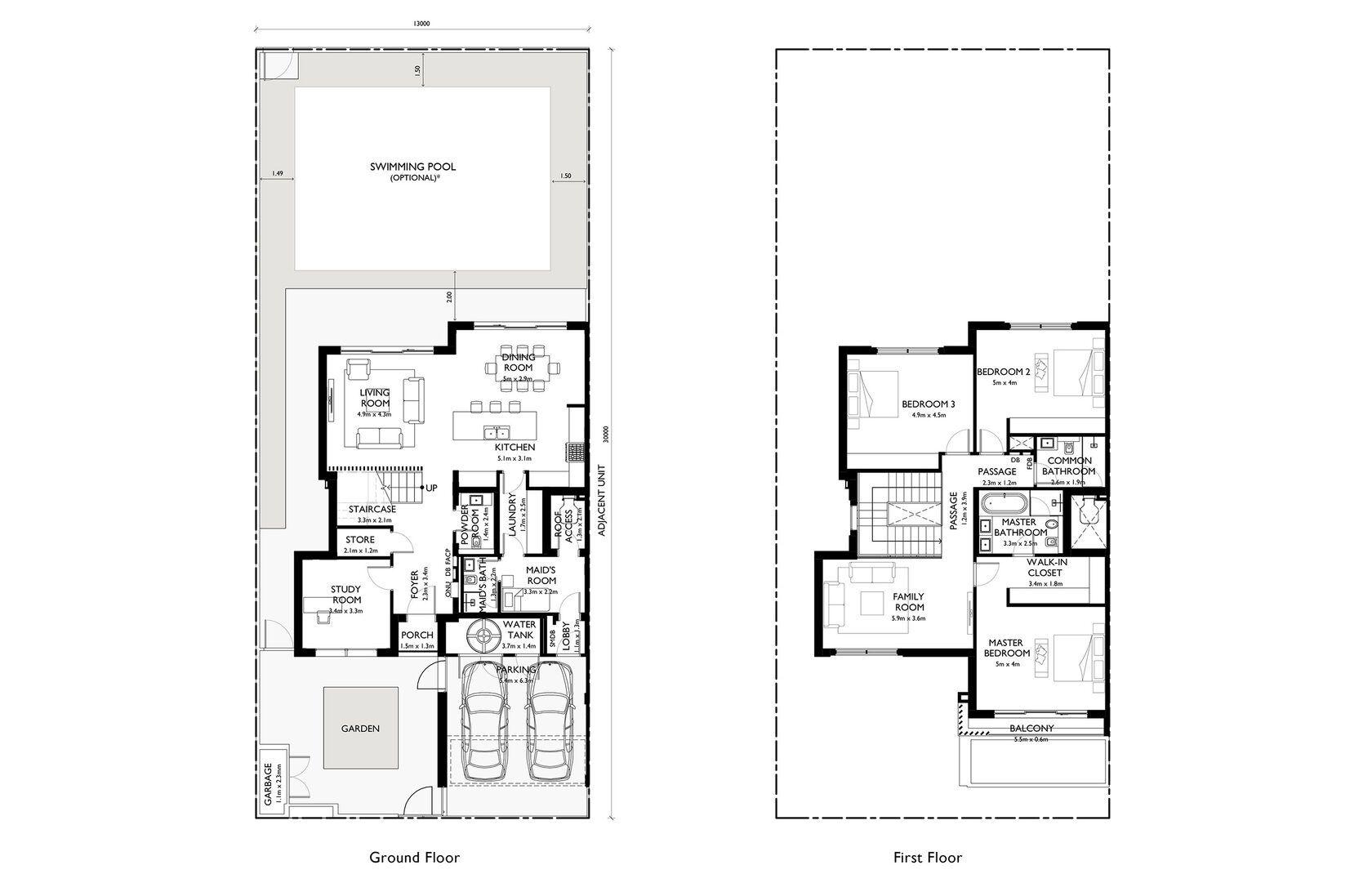 3 Bedroom Duplex X-Small
