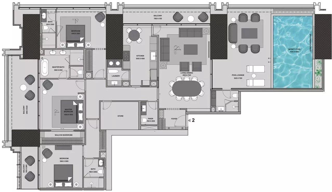 3 Bedrooms