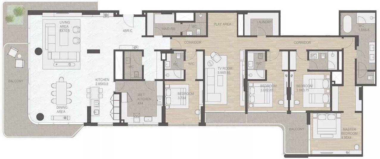 4 Bedrooms