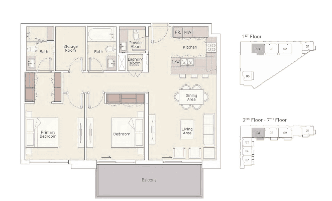 2 BR Apartment. Type A