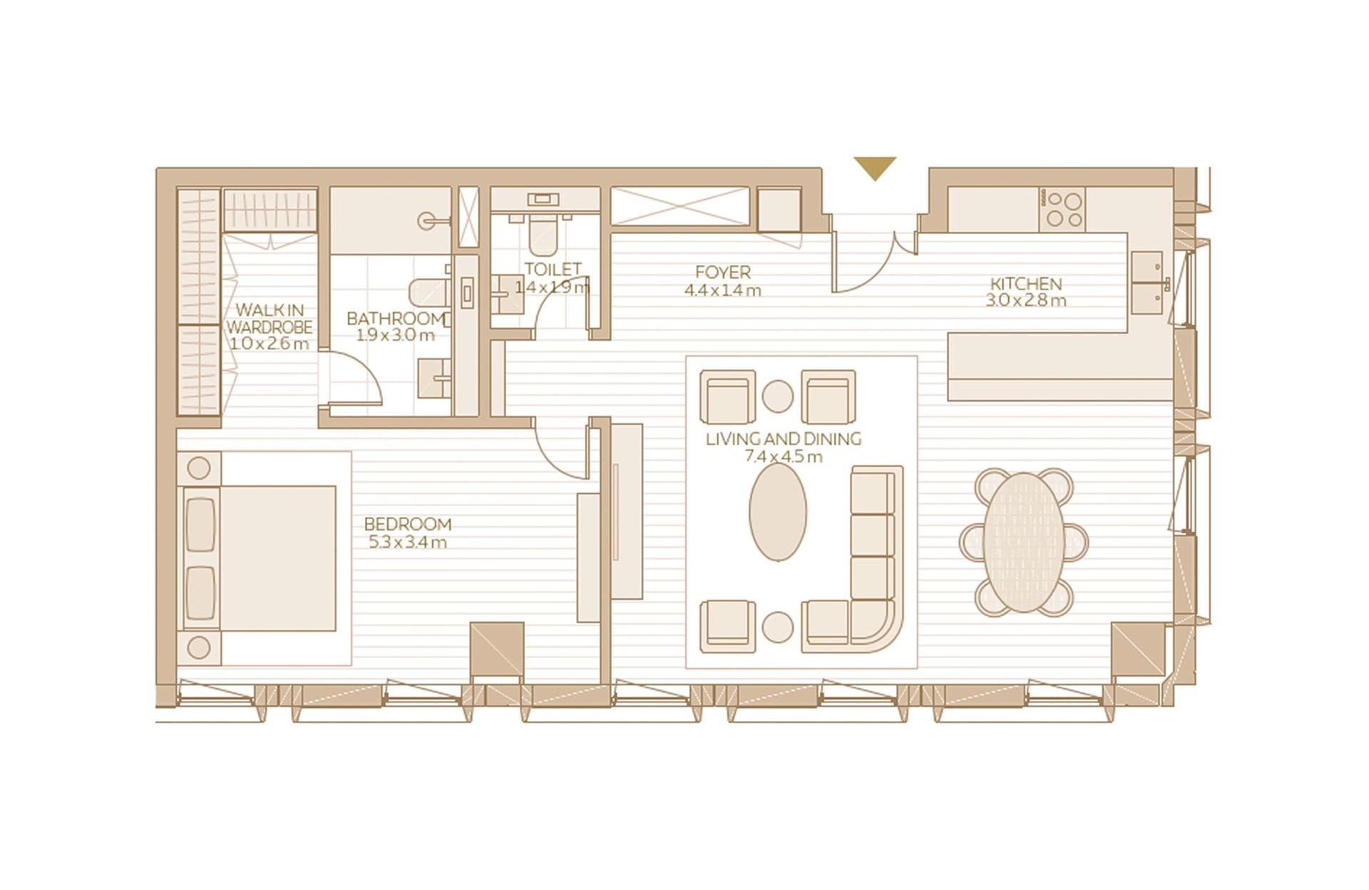 1 Bedroom Type 2