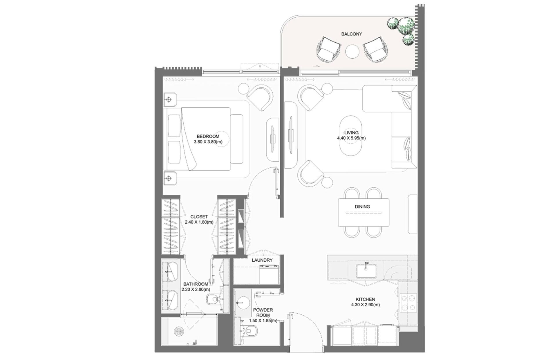 1 Bedroom Type 3
