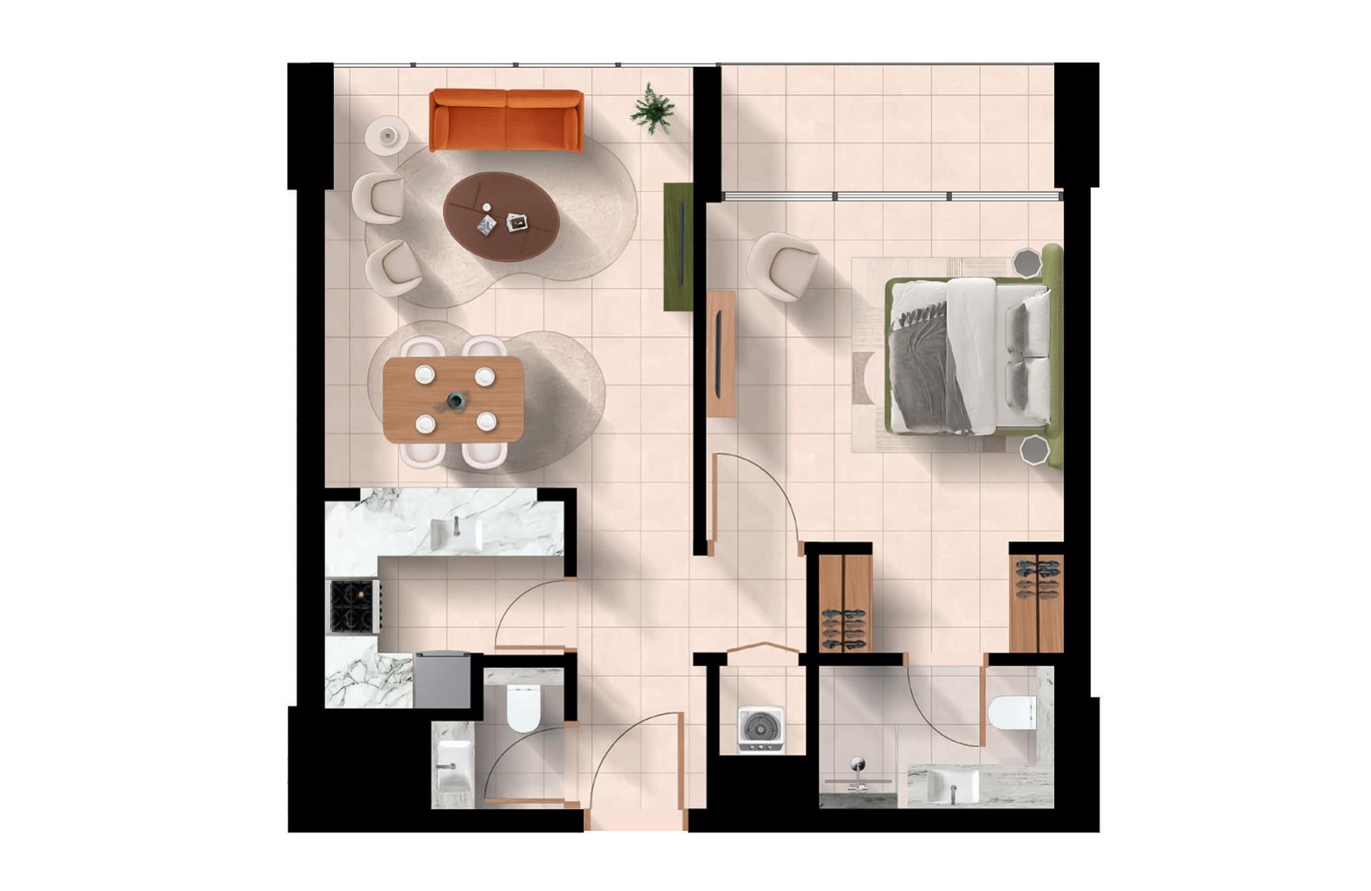 1 Bedroom Type 1