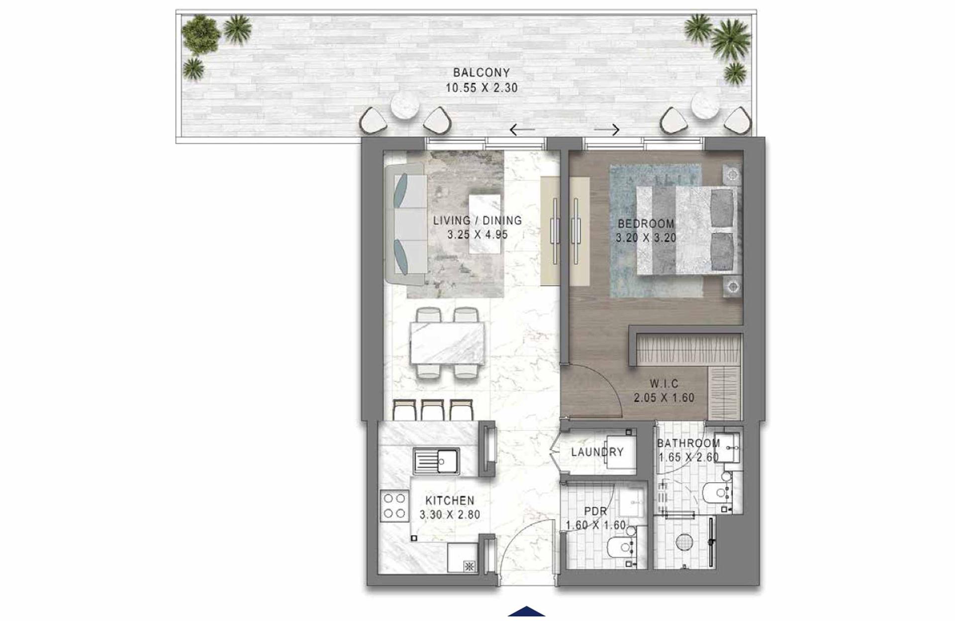 1 Bedroom Type 2