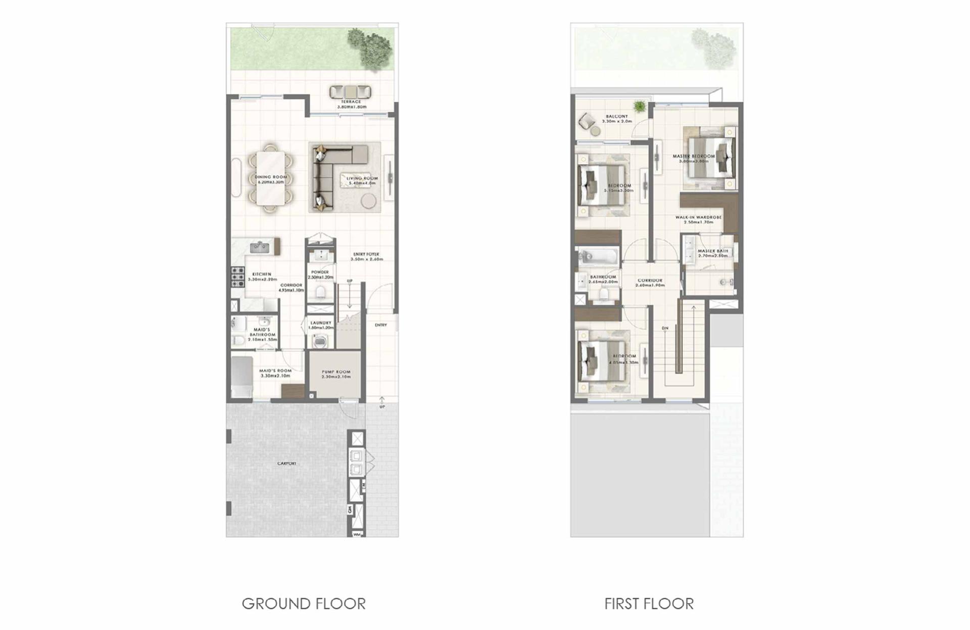 3 Bedroom with maid Type 1