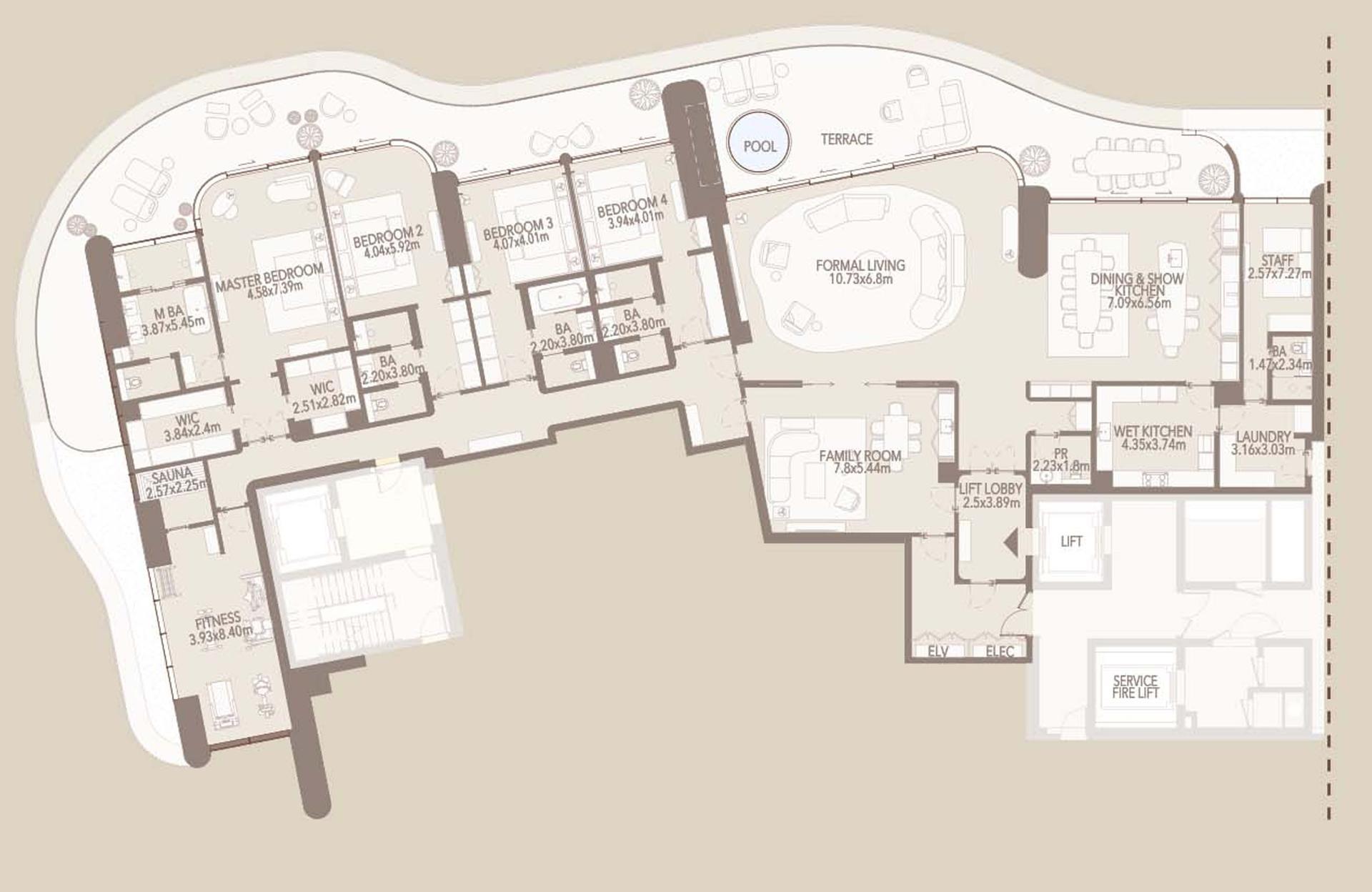 4 Bedroom Simplex Type 1