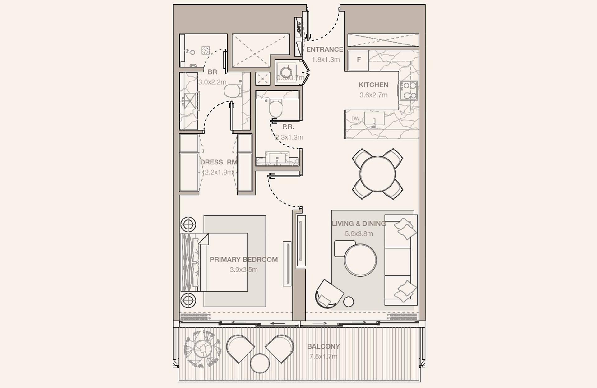 1 Bedroom Type 1