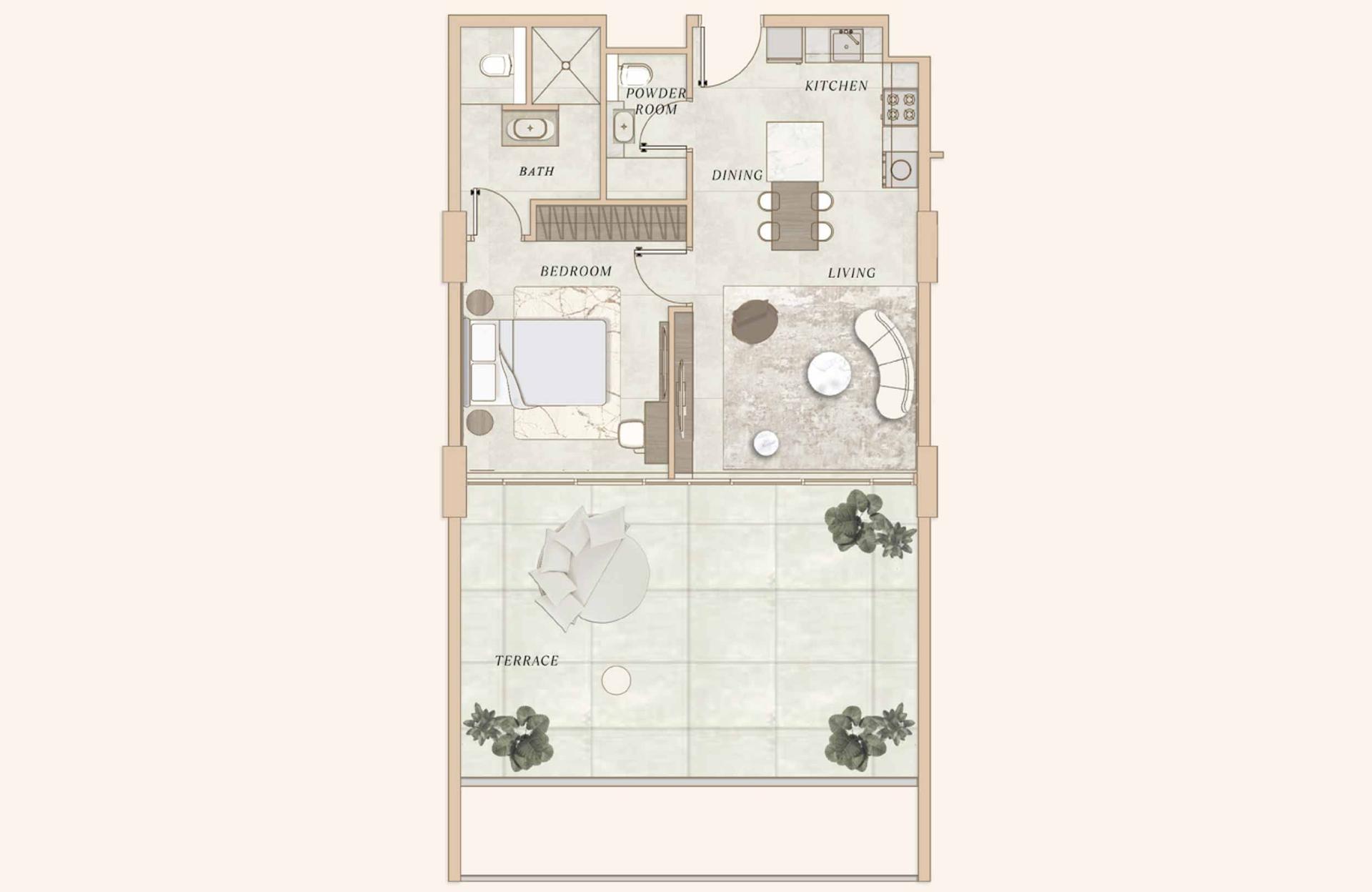 1 Bedroom Type 2