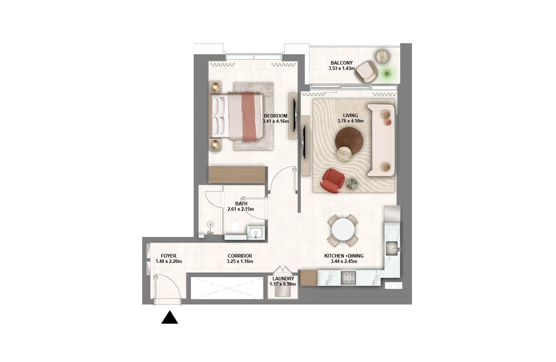 1 Bedroom Type 2