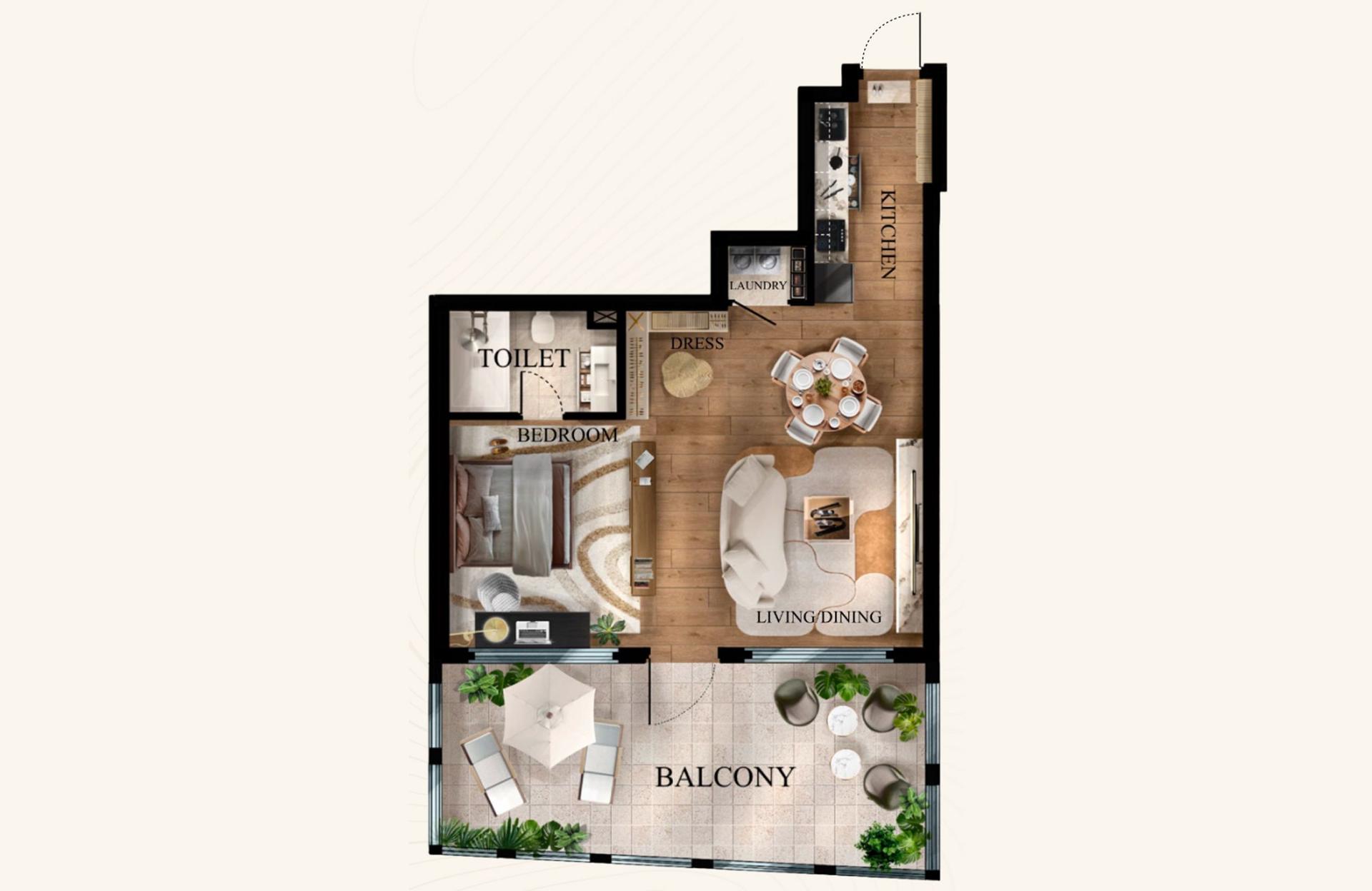 1 Bedroom "Junior"