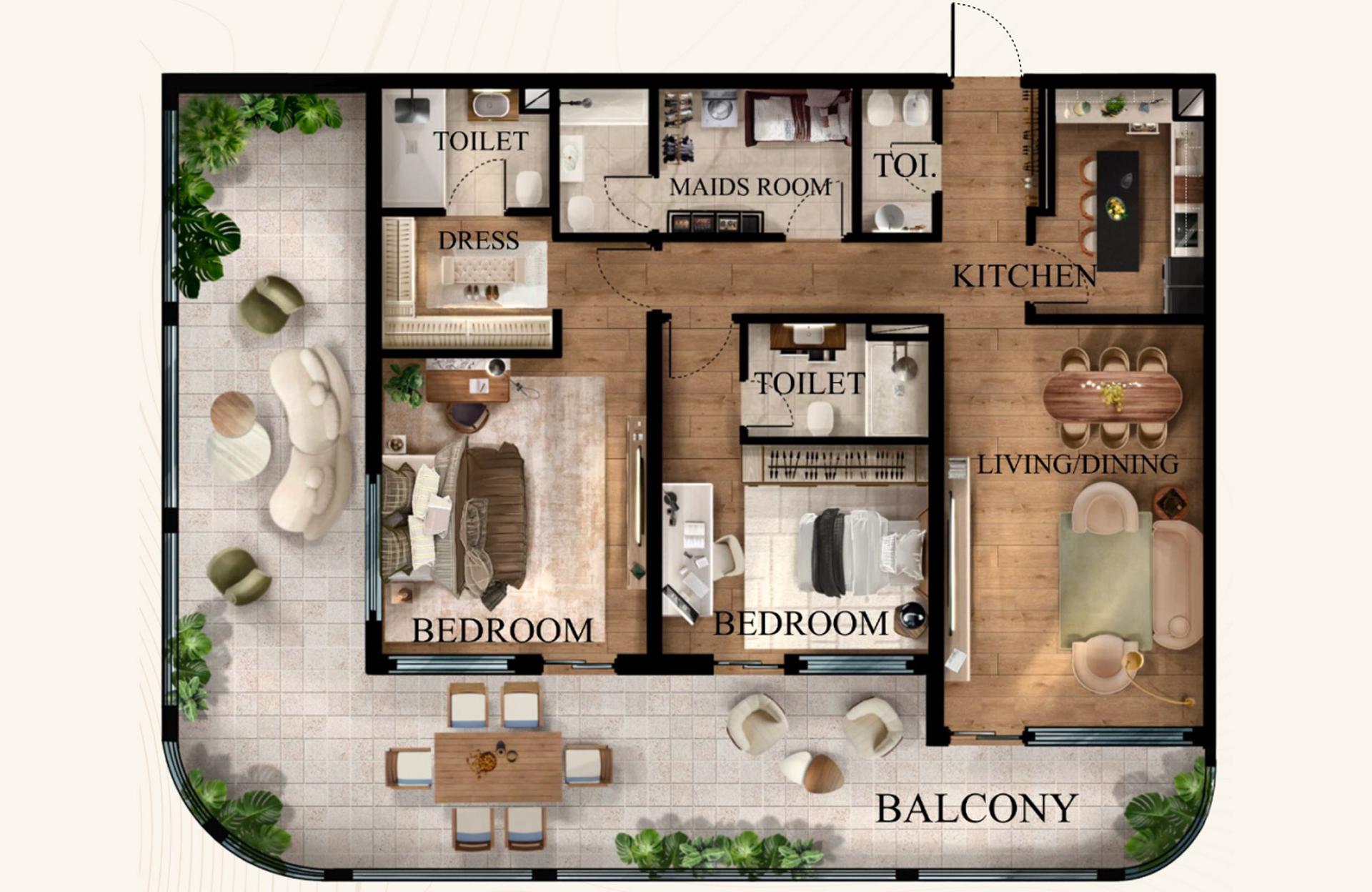 2 Bedroom