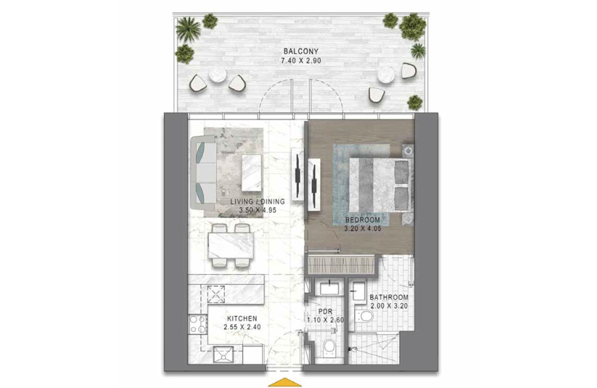 1 Bedroom Type 1