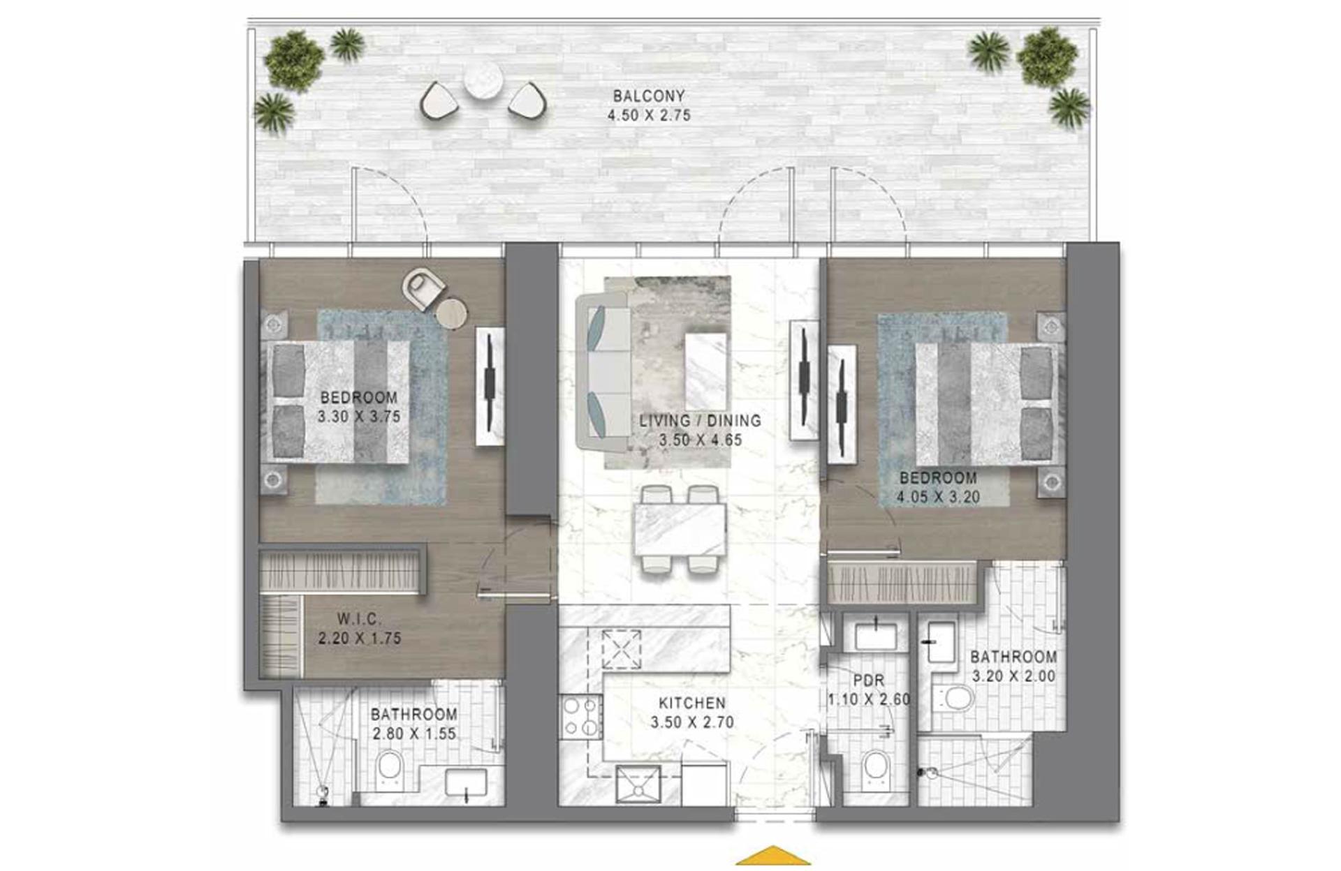 2 Bedroom Type 1