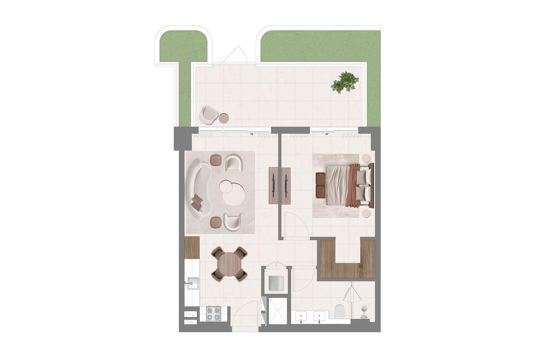 1 Bedroom Type 3