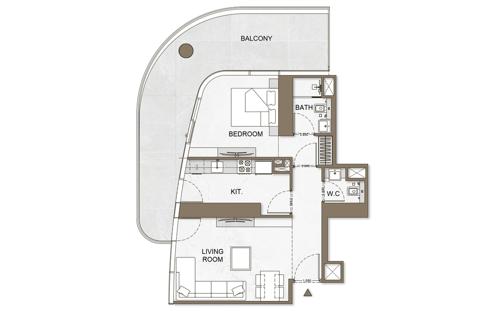 1 Bedroom Type 3