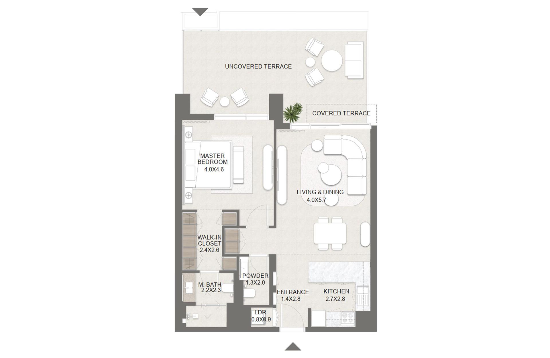 1 Bedroom Type A1