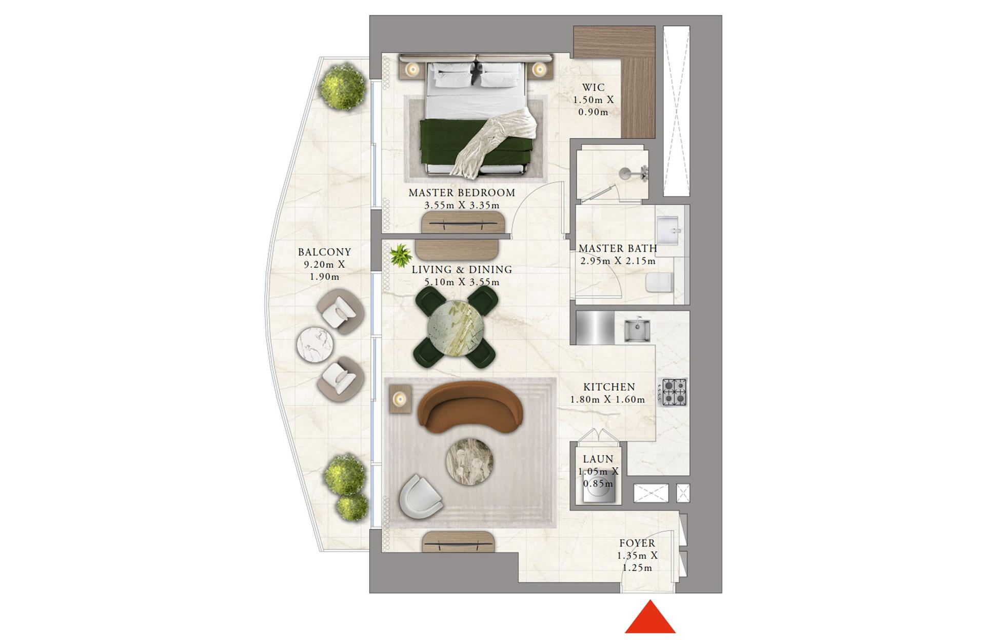 1 Bedroom Type 2