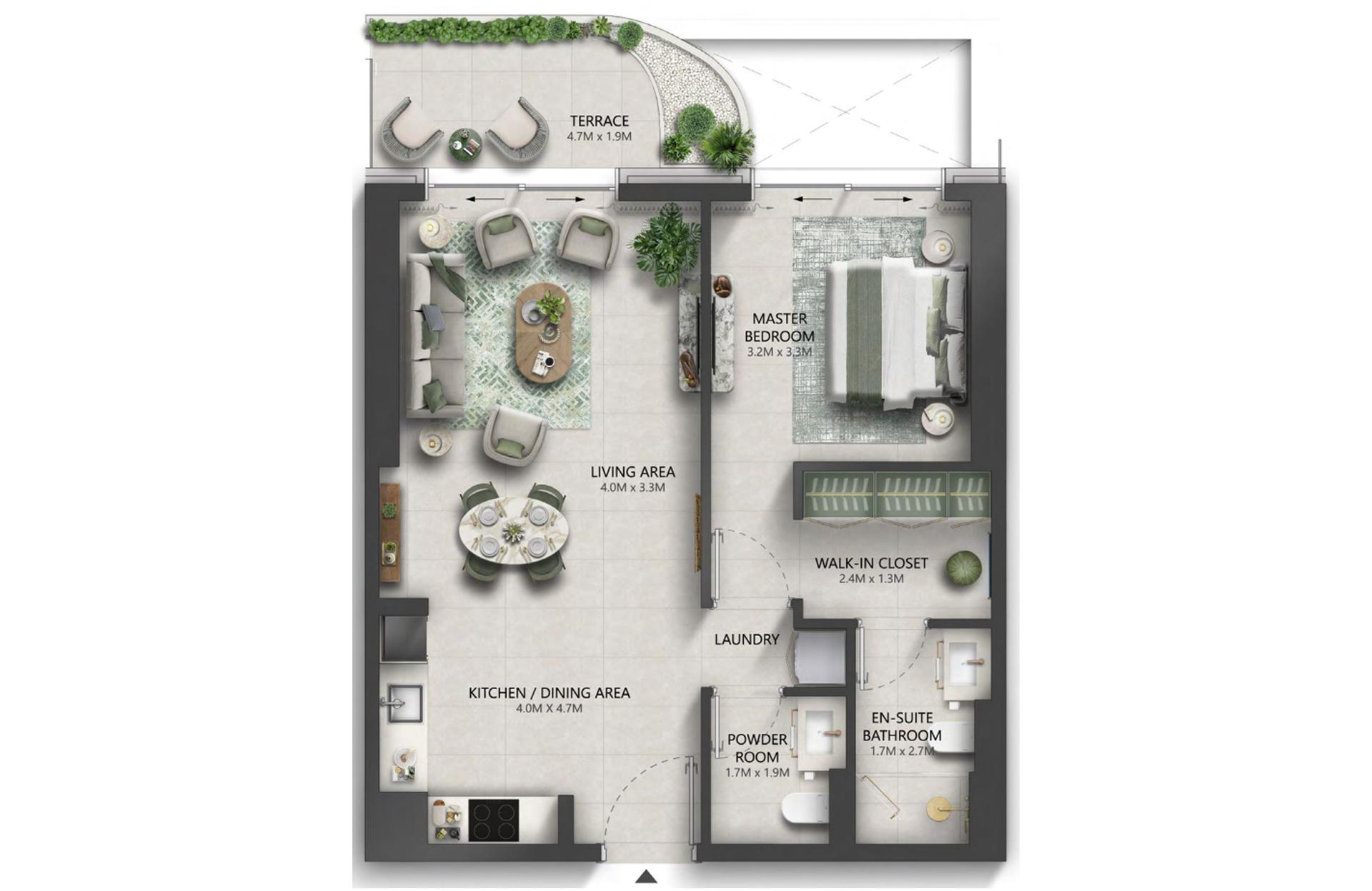 1 Bedroom Type 1