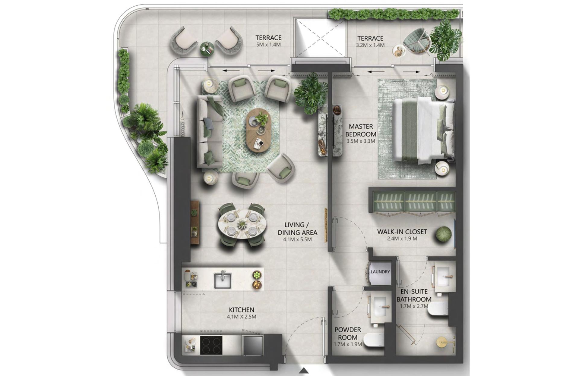 1 Bedroom Type 2