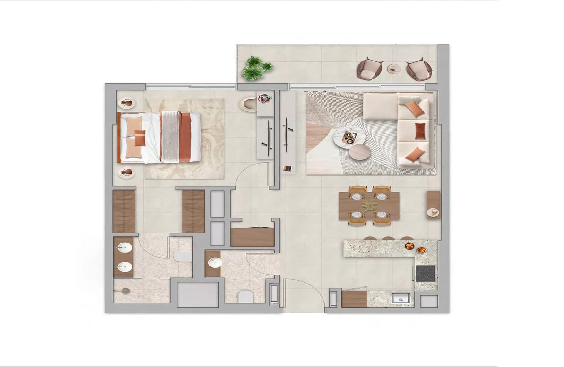 1 Bedroom Type 1
