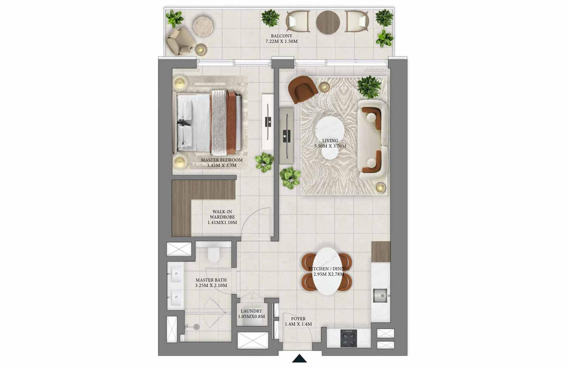 1 Bedroom Type 1