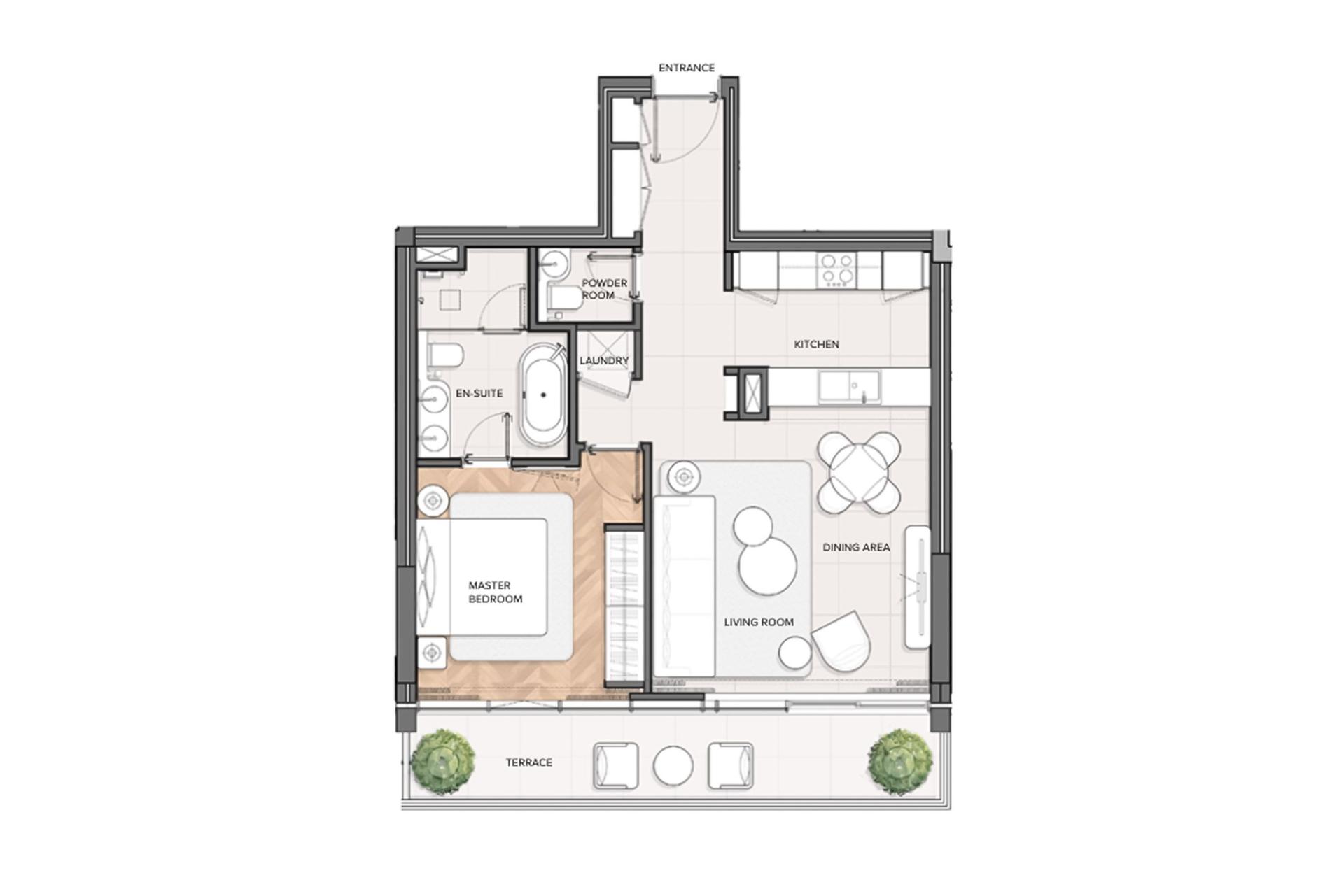 1 Bedroom Type 1