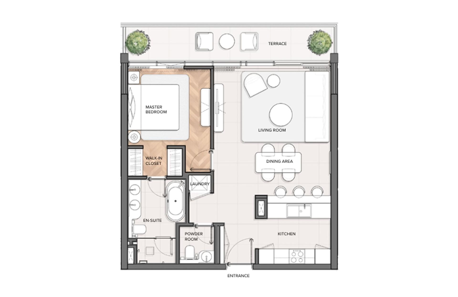 1 Bedroom Type 2