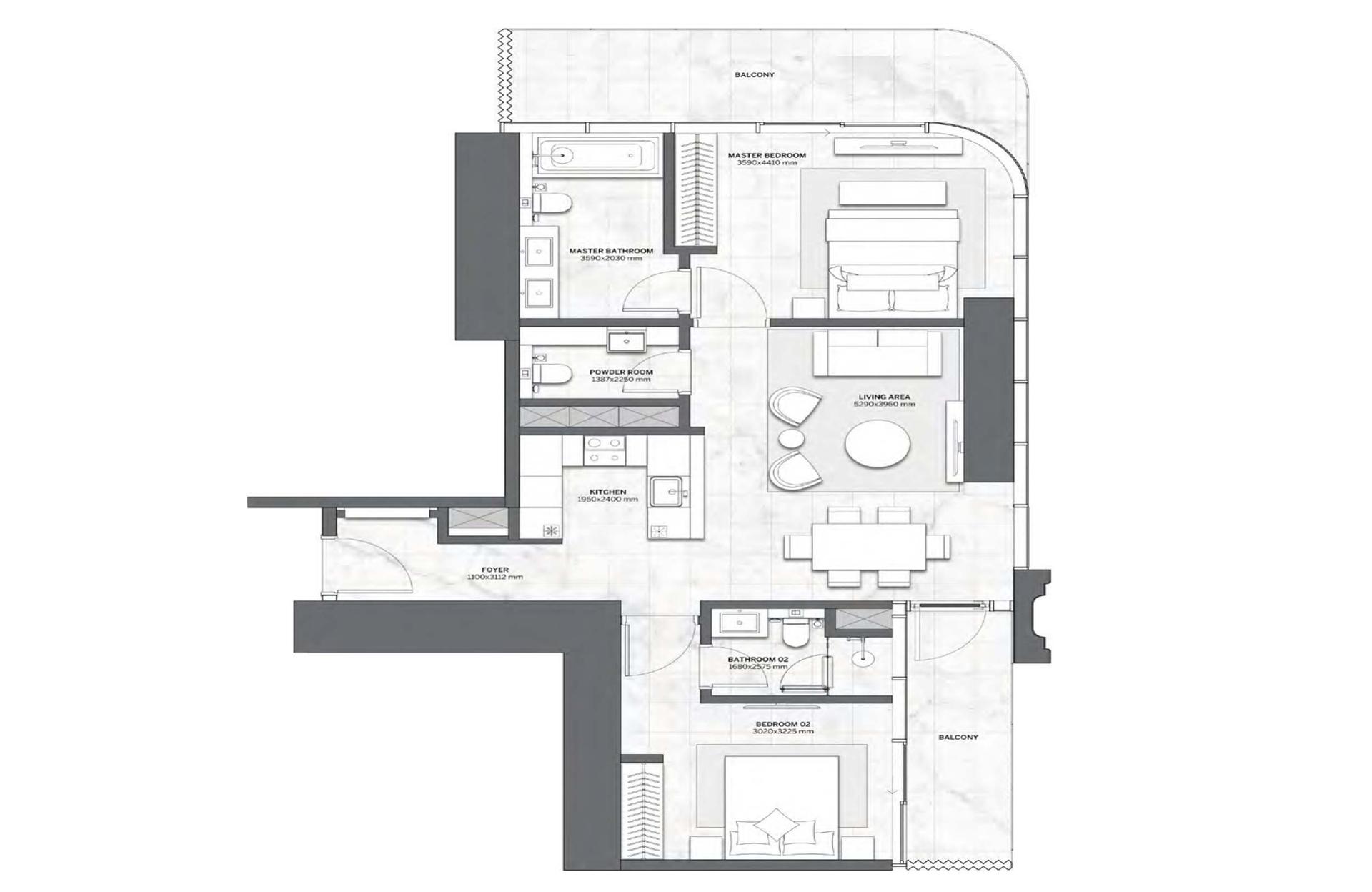 2 Bedroom Type 3